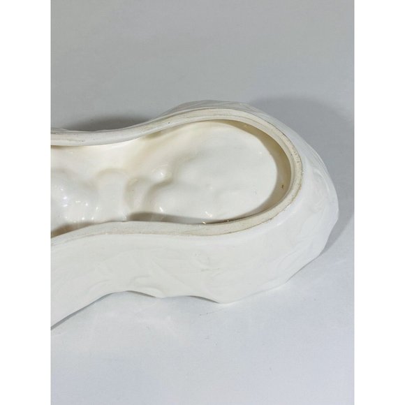 Vintage Lefton White Holly 2 Part Relish Condiment Dish Christmas Holiday Green - Picture 8 of 9